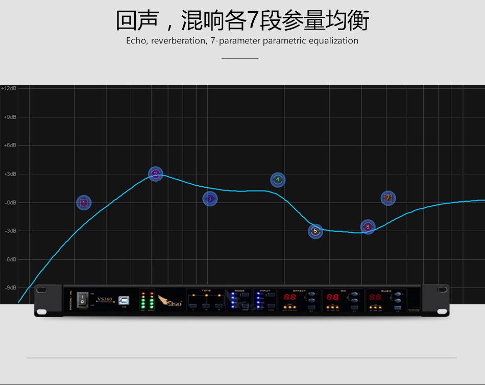 崔帕斯 SISO VS360 专业KTV效果器