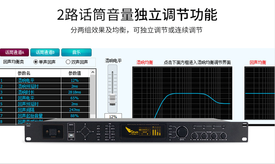 崔帕斯T1980Q_卡拉OK前级效果器